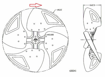 鋁質扇葉24" #620241