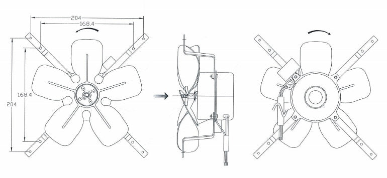 鐵製馬達架8" #6305085